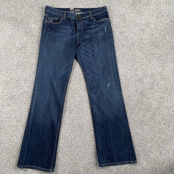 Kut From The Kloth Bootcut Jeans Womens Flap Pockets Denim Stretch Size 12 - Picture 2 of 11